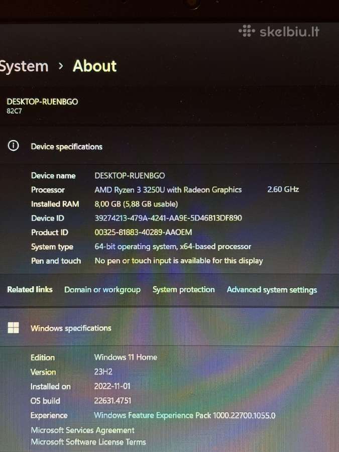 Lenovo V15 Ada - nuotraukos Nr. 7