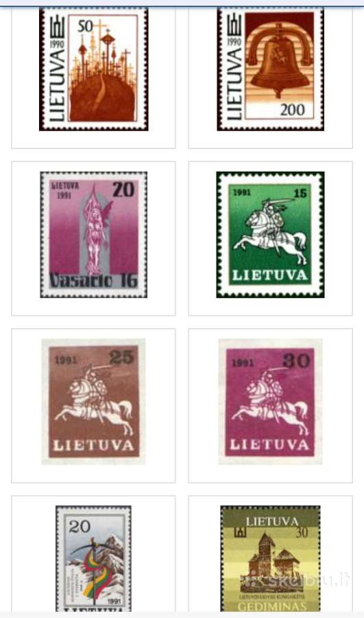 Lietuviški pašto ženklai - nuotraukos Nr. 4
