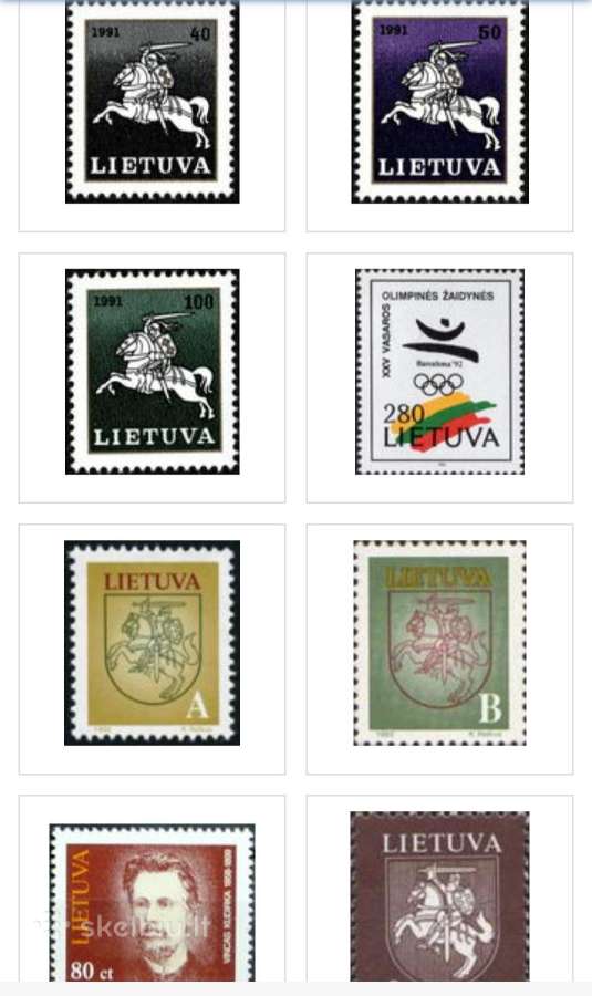 Lietuviški pašto ženklai - nuotraukos Nr. 5
