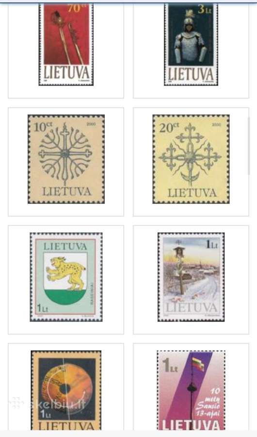 Lietuviški pašto ženklai - nuotraukos Nr. 9