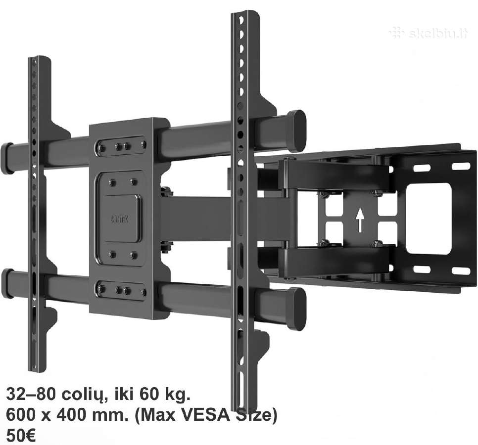 Sieninis TV laikiklis iki 60 kg. / 40 kg
