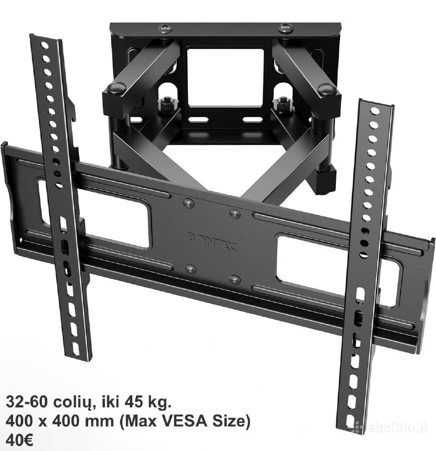 Sieninis TV laikiklis iki 60 kg. / 40 kg - nuotraukos Nr. 2