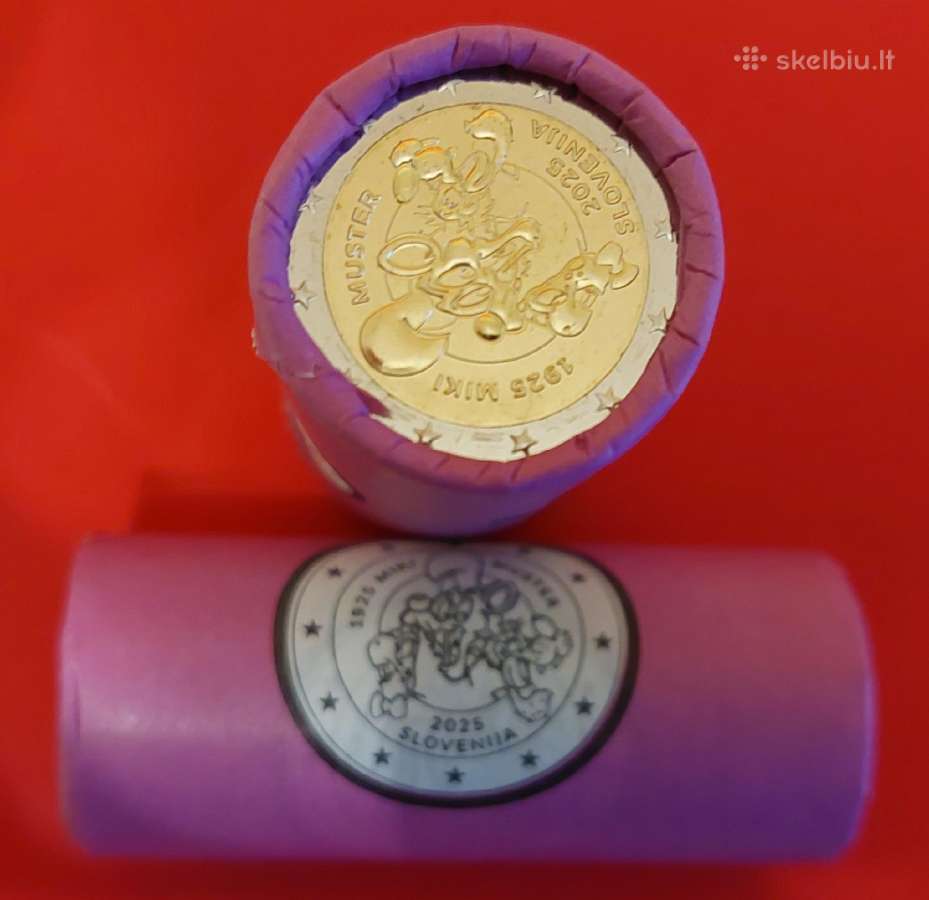  2 eurai Unc ritinėliais (po 25 vnt.monetų) - nuotraukos Nr. 6