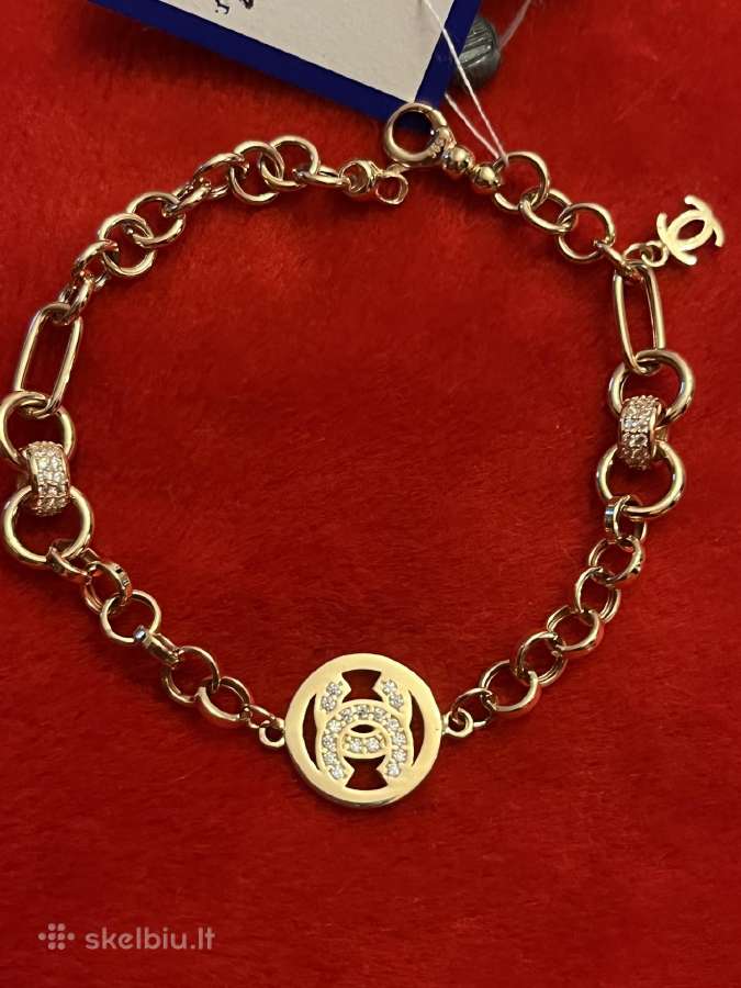 Prabangi stilinga auksinė Chanel apyrankė - nuotraukos Nr. 8