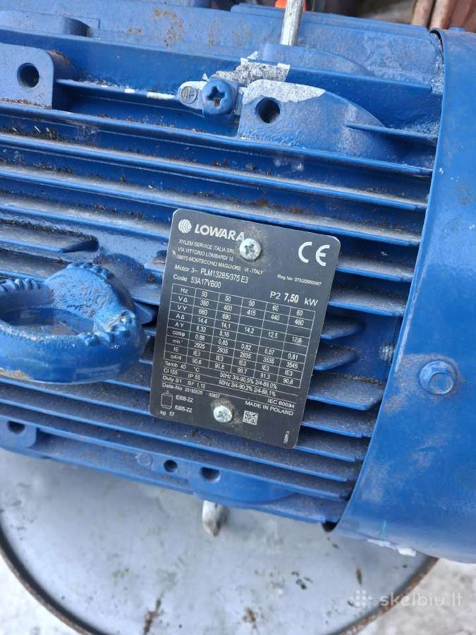 Elektros variklis 7,5kw flanšinis - nuotraukos Nr. 5