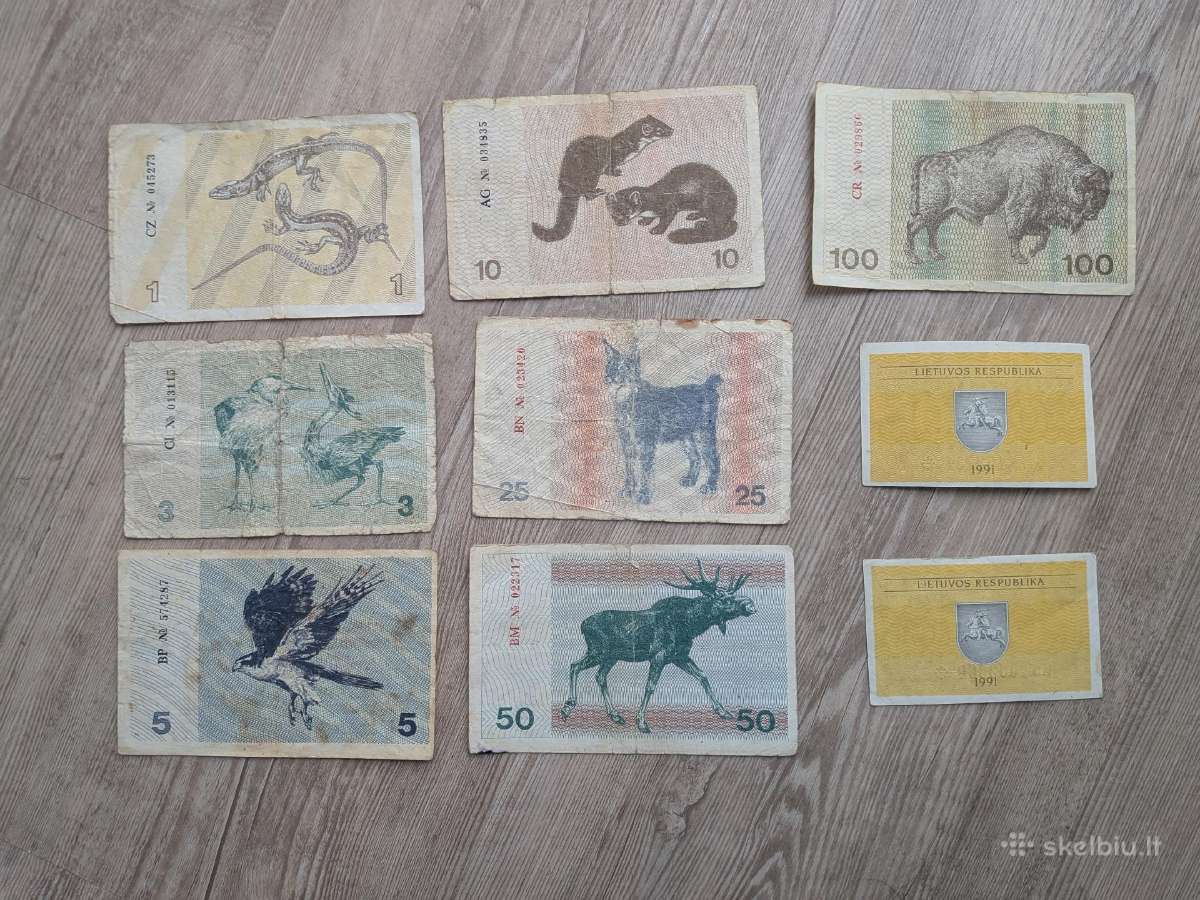 1991 metų talonų be užrašo rinkinis - nuotraukos Nr. 2