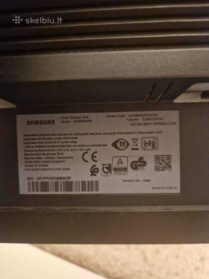 Samsung S24e650dw monitorius (2 vnt.) - nuotraukos Nr. 4
