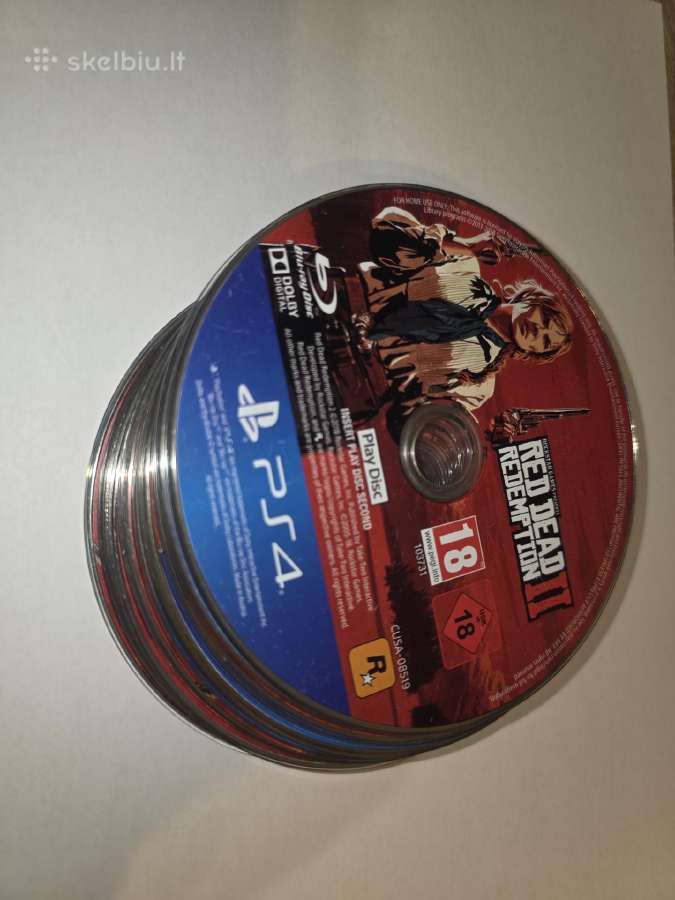 Red Dead Redemption II "play disc" 20 vnt. Ps4