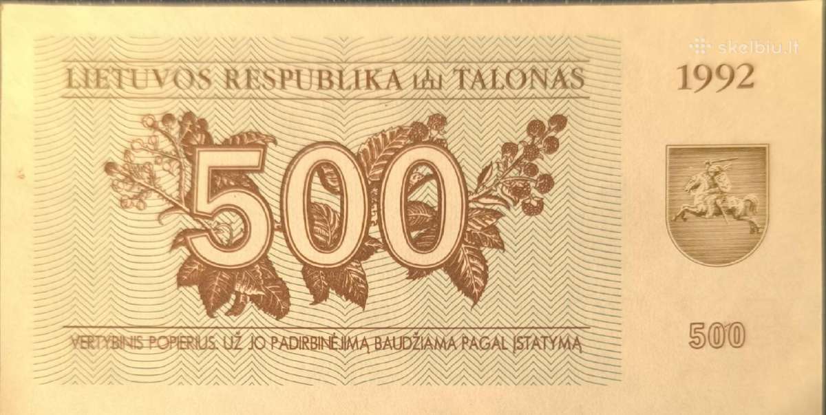 Litai, talonai, rubliai