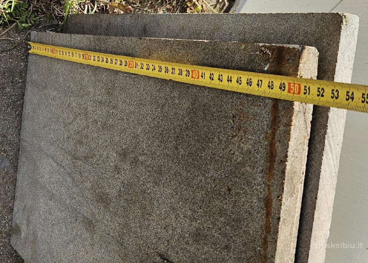 Granito plokštės nepoliruotos 50x35x2,5cm. 2vnt - nuotraukos Nr. 4