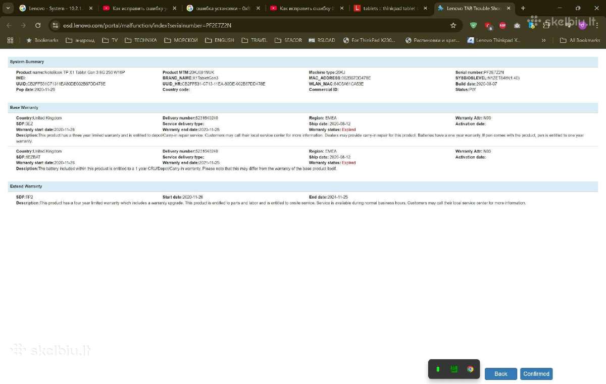 Lenovo Thinkpad X1 Tablet 3rd Gen - nuotraukos Nr. 4
