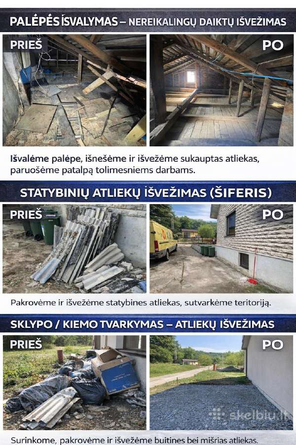Krovinių gabenimas atliekų išvežimas - nuotraukos Nr. 5