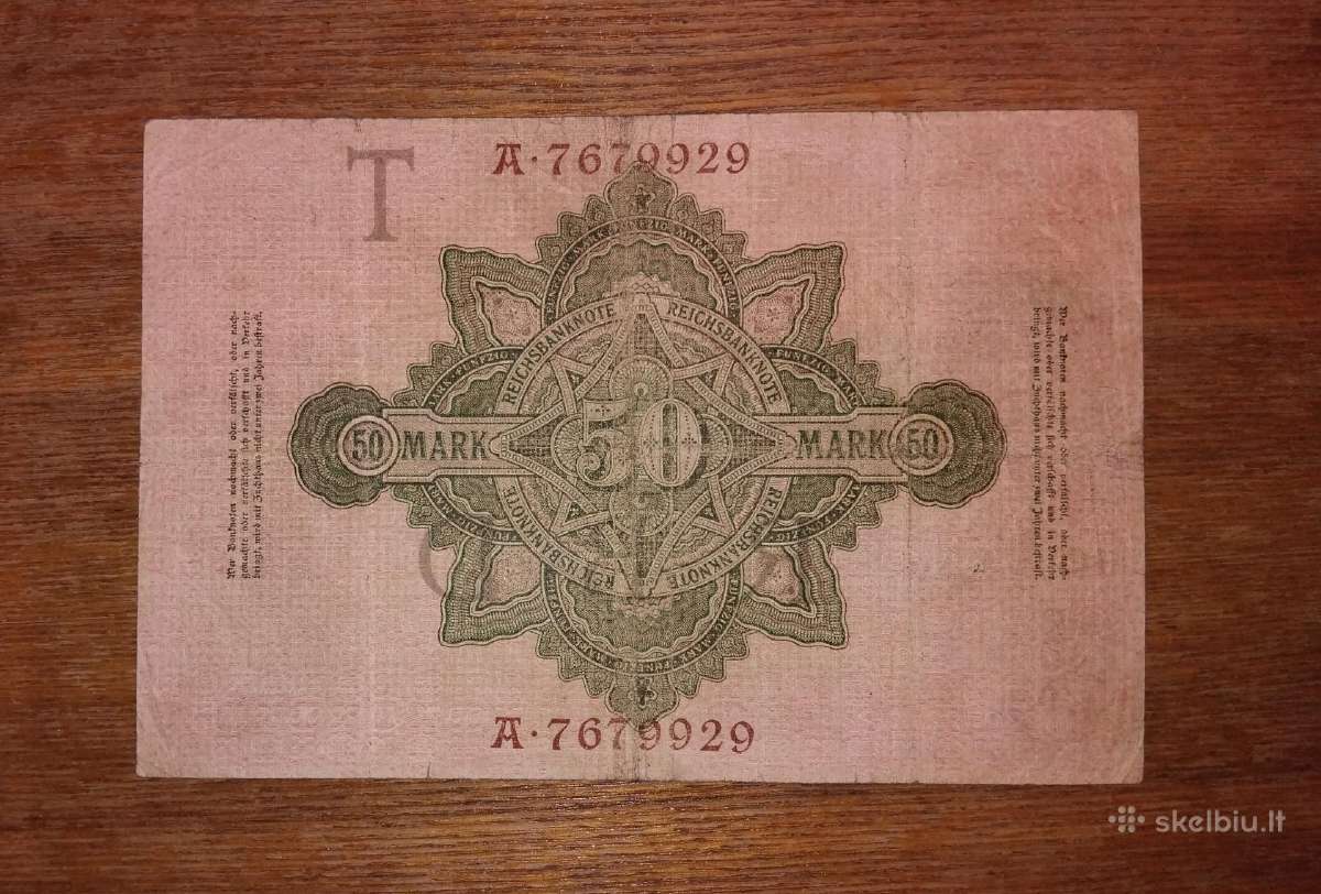 Vokietijos 50 markių banknotas - nuotraukos Nr. 2