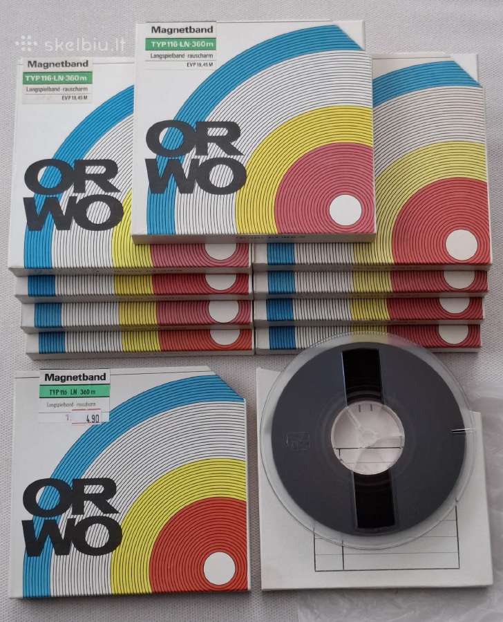 Magnetinės, magnetofono juostos. 15 cm. - nuotraukos Nr. 5