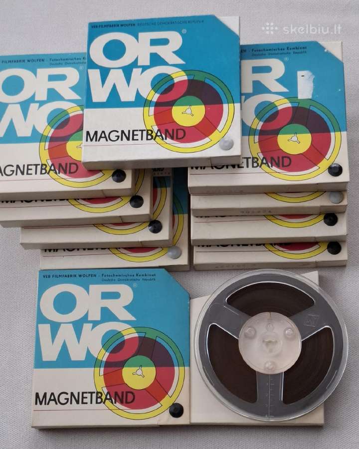 Magnetinės, magnetofono juostos. 15 cm. - nuotraukos Nr. 3