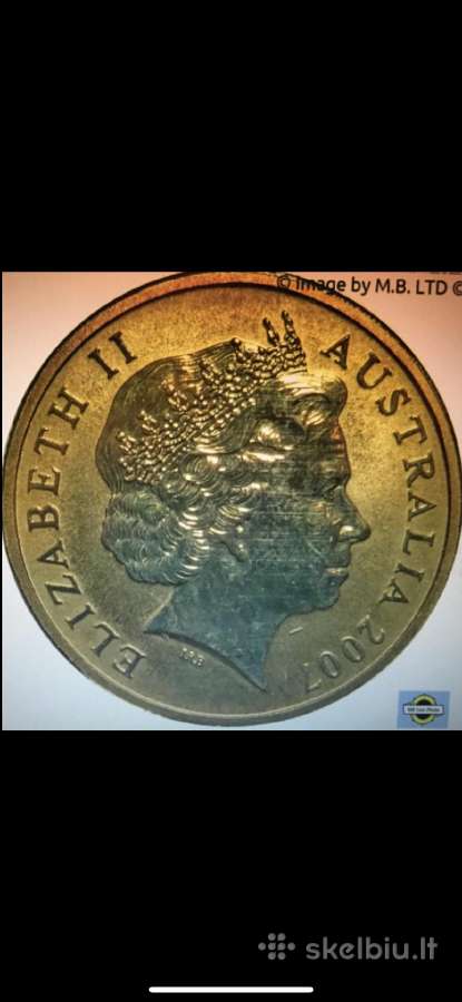 Moneta Australija 2007m. 1 dollar, cu-ni - nuotraukos Nr. 2