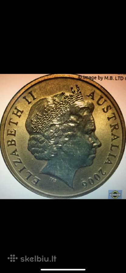 Moneta Australija 2006m. 1 dollar, cu-ni - nuotraukos Nr. 2
