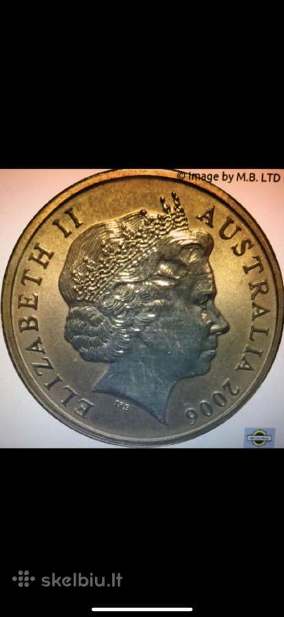 Moneta Australija 2006m. 1 dollar, cu-ni - nuotraukos Nr. 2