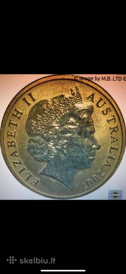 Moneta Australija 2007m. 1 dollar, cu-ni - nuotraukos Nr. 2