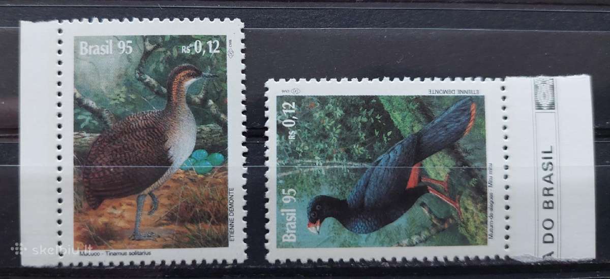 Brazilija 1995 paukščiai, švarūs, Michel 2644-2645