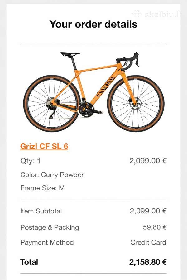 Canyon Grizl CF SL 6 (M dydis) Gravel Dviratis - nuotraukos Nr. 9