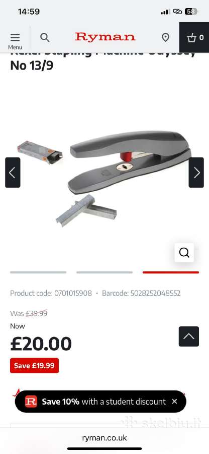 Naujas Staple Rexel