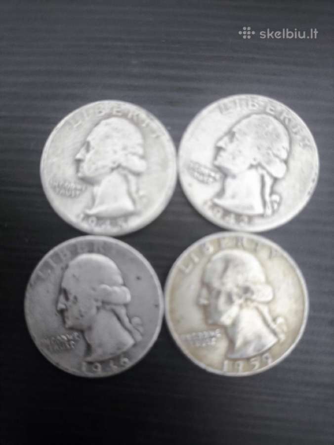 Usa quarter dollar įvairių metų