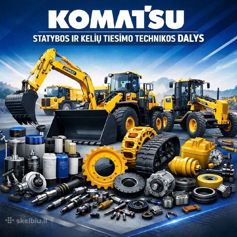 komatsu statybų technikos dalys