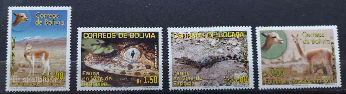 Bolivija 2006 fauna , švarūs, Michel 1653-1656