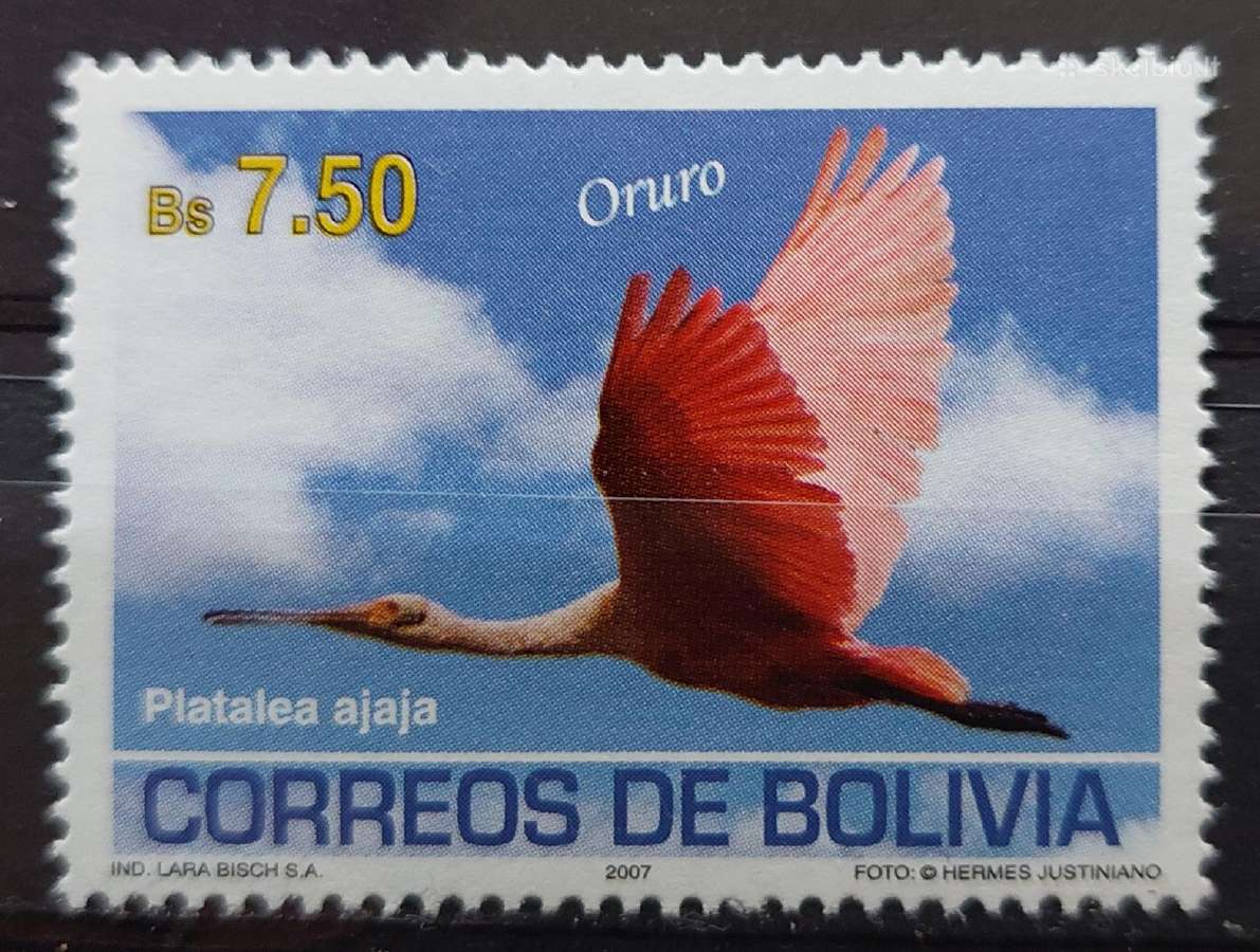Bolivija 2007 paukštis , švarūs, Michel 1714