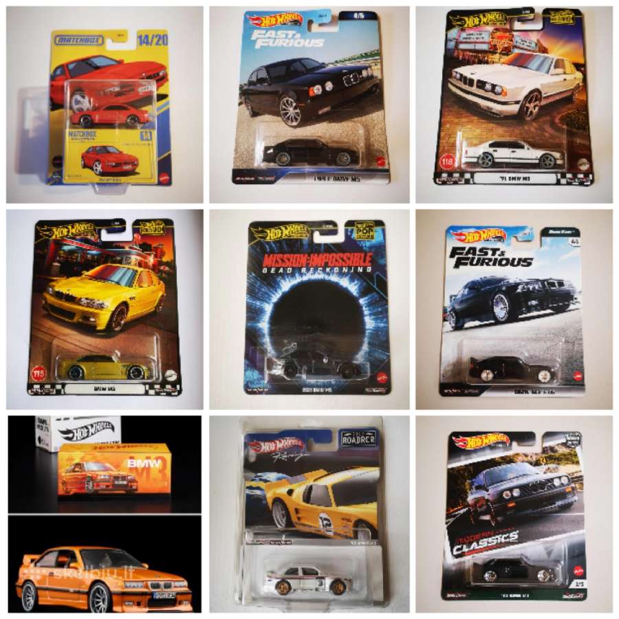 Hot wheels bmw M3 M5 M1