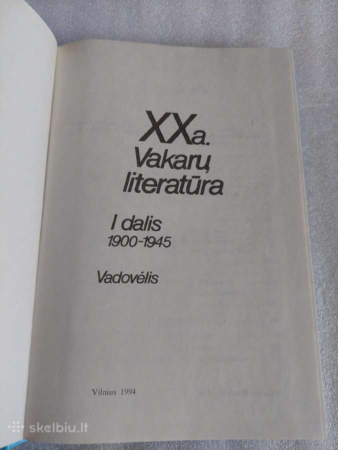 XX a. Vakarų literatūra - nuotraukos Nr. 2
