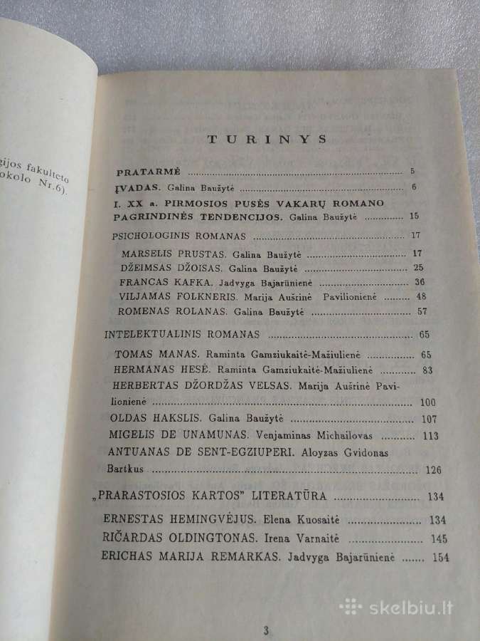XX a. Vakarų literatūra - nuotraukos Nr. 3