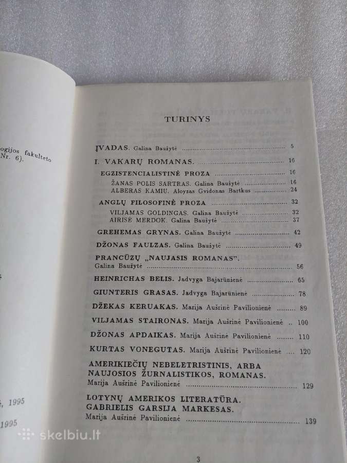 XX a. Vakarų literatūra - nuotraukos Nr. 7
