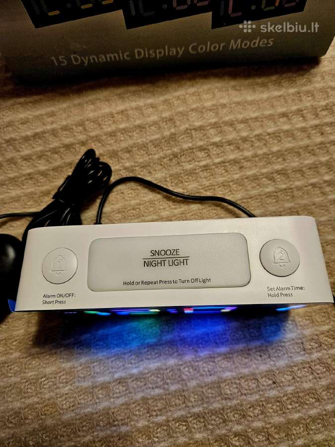Vibruojantis Rgb žadintuvas sunkiai miegantiems - nuotraukos Nr. 12