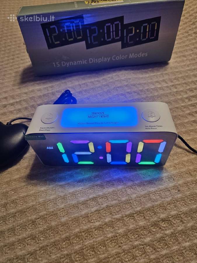 Vibruojantis Rgb žadintuvas sunkiai miegantiems - nuotraukos Nr. 15