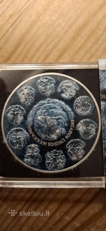 Reta sidabrine 1oz libertad moneta, meksika - nuotraukos Nr. 2