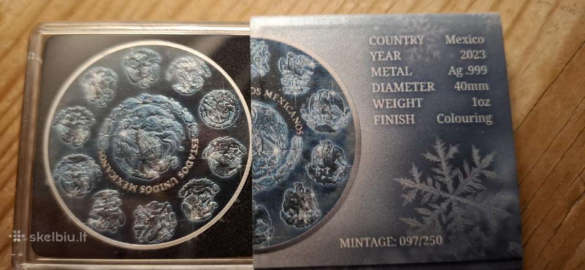 Reta sidabrine 1oz libertad moneta, meksika - nuotraukos Nr. 4