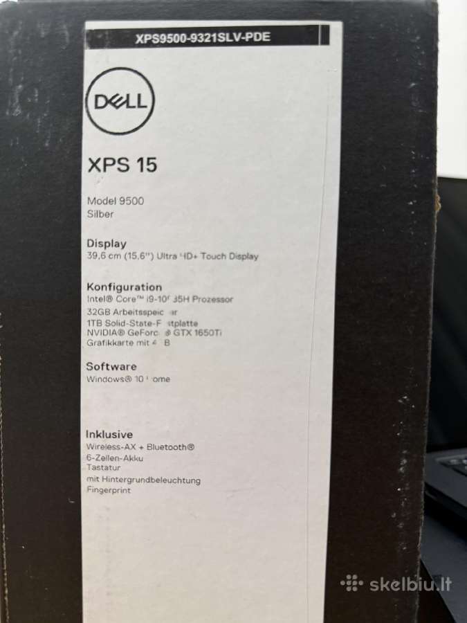 Dell 9500 xps15 - nuotraukos Nr. 13