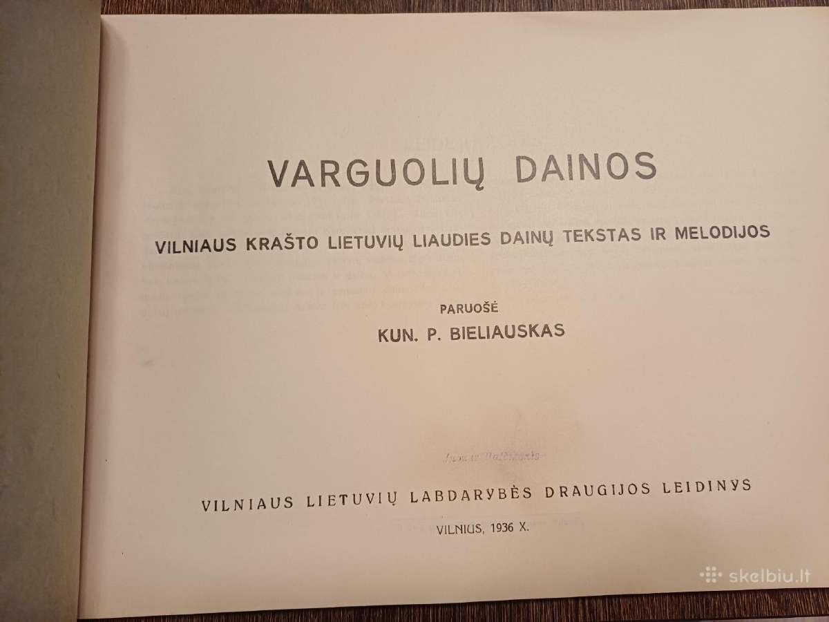 Parduodu knyga,varguolių dainos,1936m - nuotraukos Nr. 10