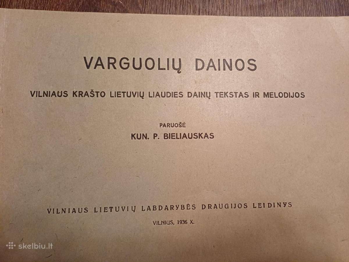 Parduodu knyga,varguolių dainos,1936m