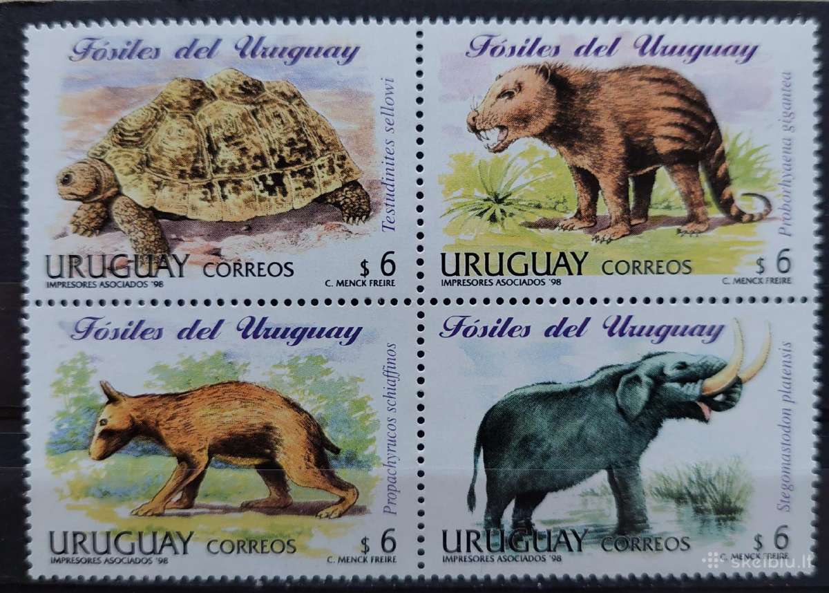 Urugvajus 1998 gyvūnai, švarūs, Michel 2339-2342