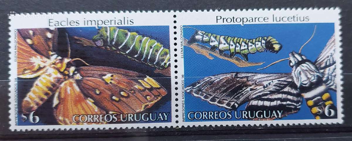 Urugvajus 1998 vabzdžiai , švarūs, Michel 2376-237