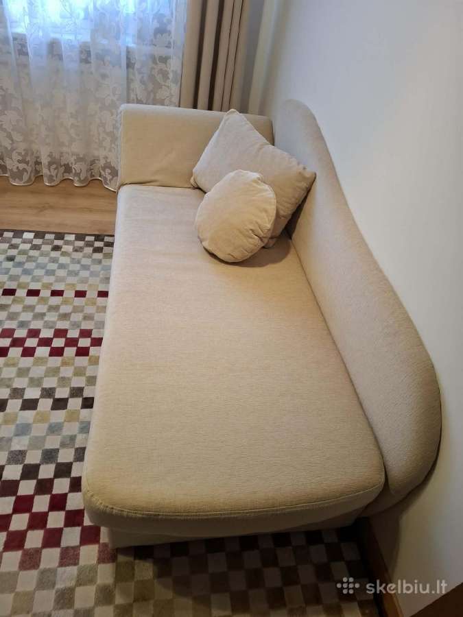 Smėlinė viengulė sofa-lova - nuotraukos Nr. 2