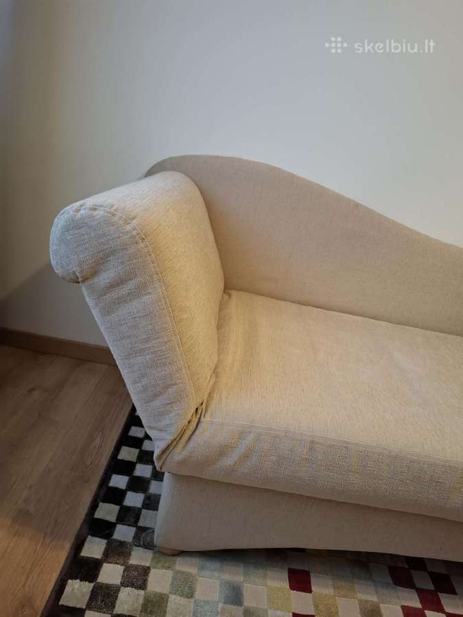 Smėlinė viengulė sofa-lova - nuotraukos Nr. 3