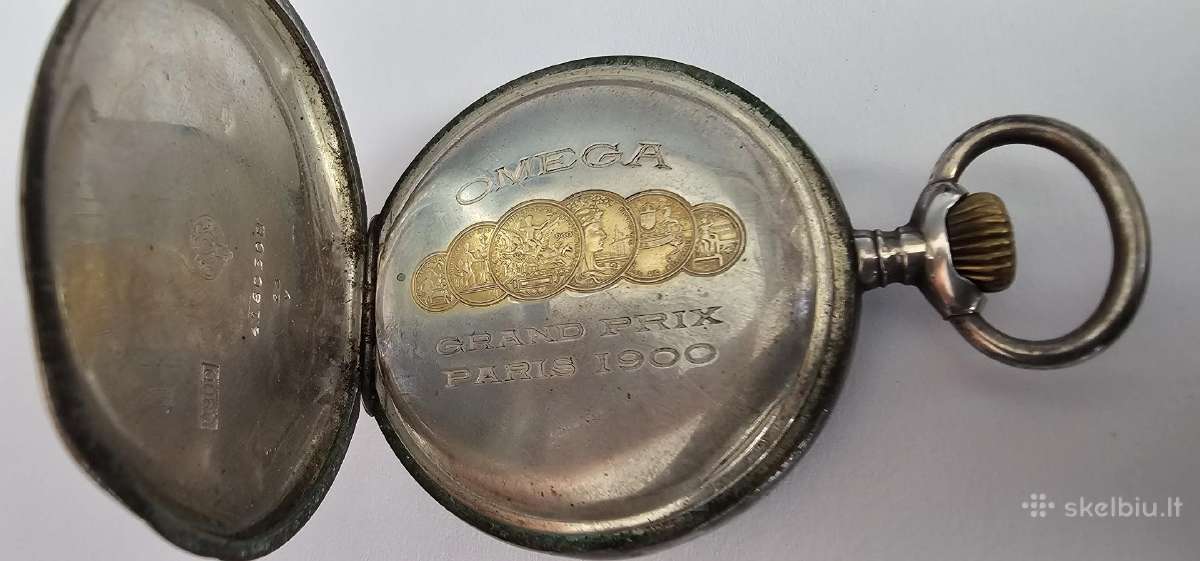 Omega sidabrinis kiseninis laikrodis - nuotraukos Nr. 3