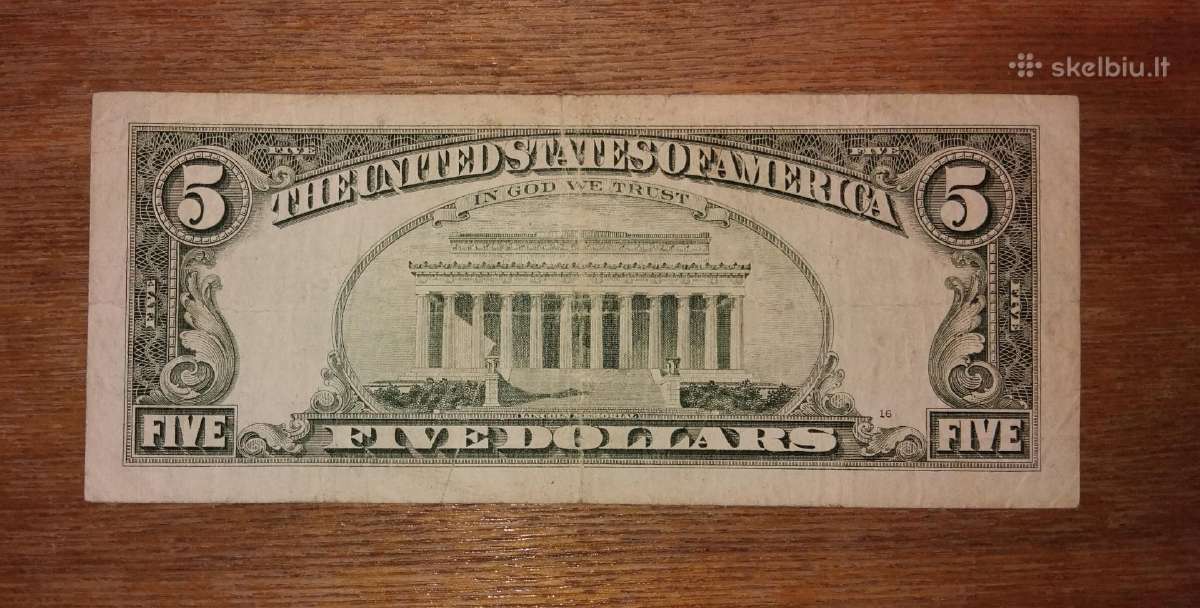 JAV 5 $ banknotas - nuotraukos Nr. 2