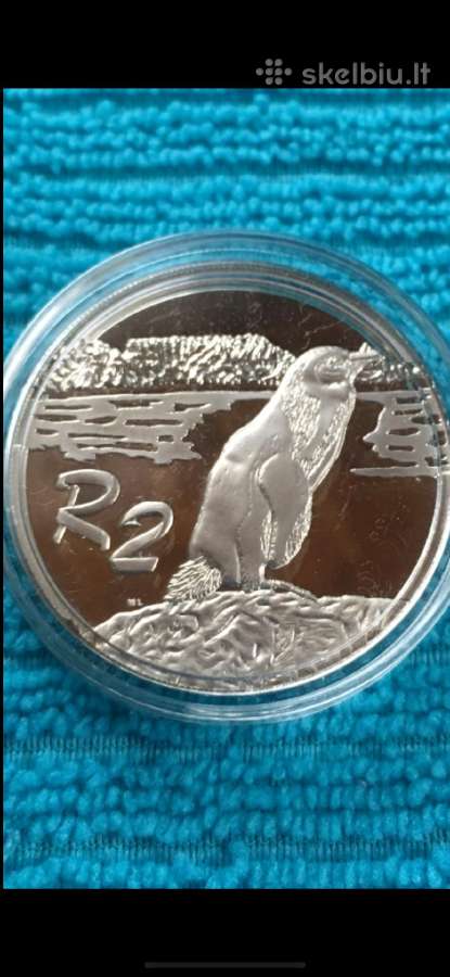Moneta South Africa 1998m. 2 randai, sidabras