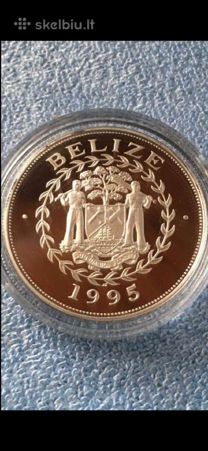 Moneta Belize 1995m. 10 dollars, sidabras - nuotraukos Nr. 2