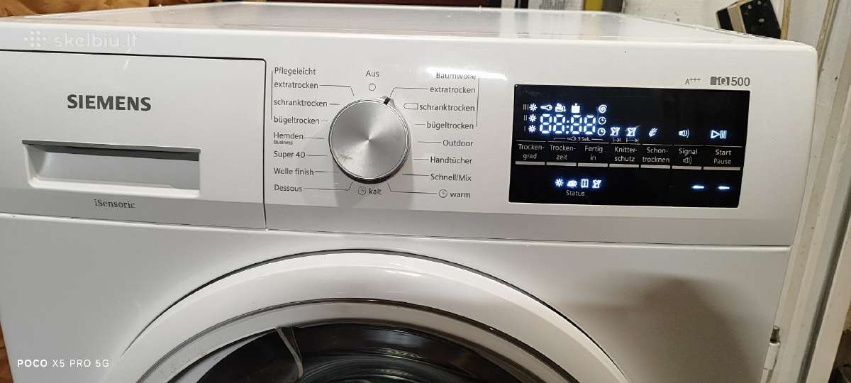 Siemens Wt47w448 iq500 Su šilumos Siurbliu 8kg.a+ - nuotraukos Nr. 4